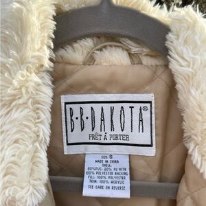 BB Dakota Women’s Beige Faux Fur Jacket
